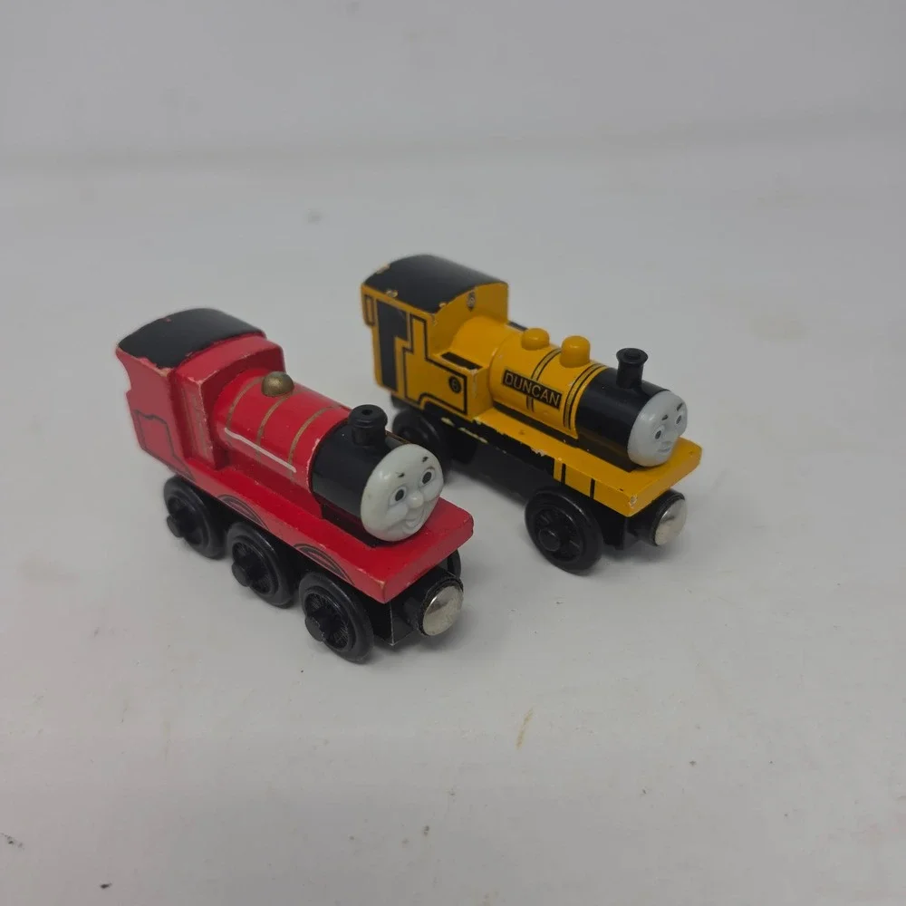 Thomas & Friends Wooden Railway James and Duncan Magnetic Engines lot. X